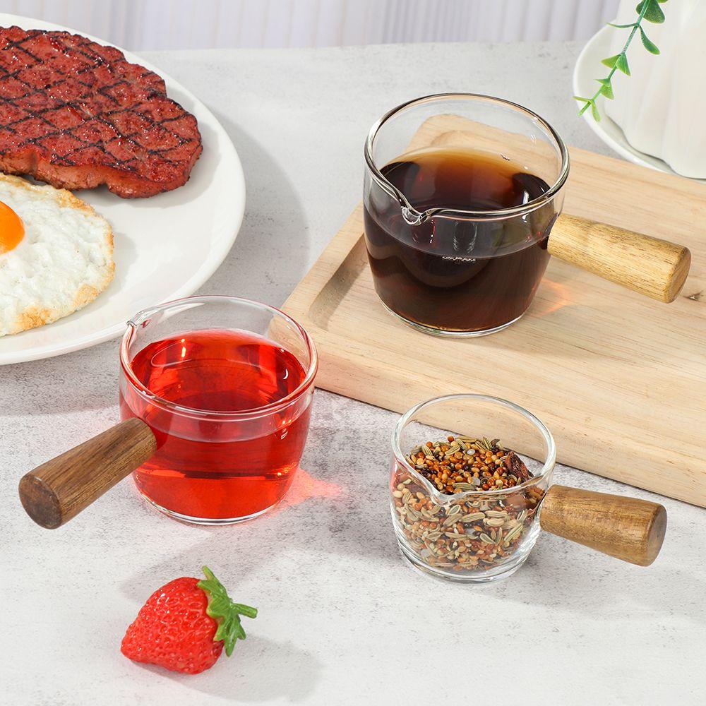 Wooden Small Milk Tank With Handle Milk Cup Cup Coffee Cup Glass