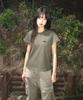 Tansanmageunesyum Horn Applique T-Shirt (Khaki)