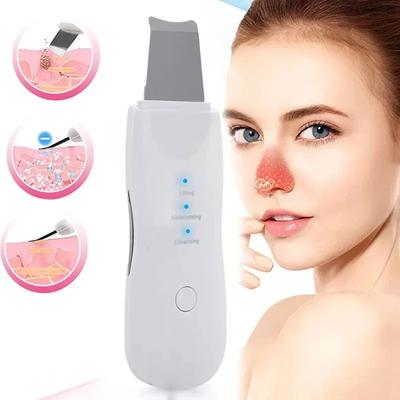 Tiefe Vibration Ultraschall Hautschaber Schaber Tiefe Vibration Gesichtsreiniger Schaufel Gesichtsschaber Peeling Mitesserentferner Gesichtsmassagegerät