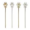 Shimmering Role Play Accessory Pearls Encrusted Stone Magical Wand Deluxe Tale Costume Prop for Cosplay Lover