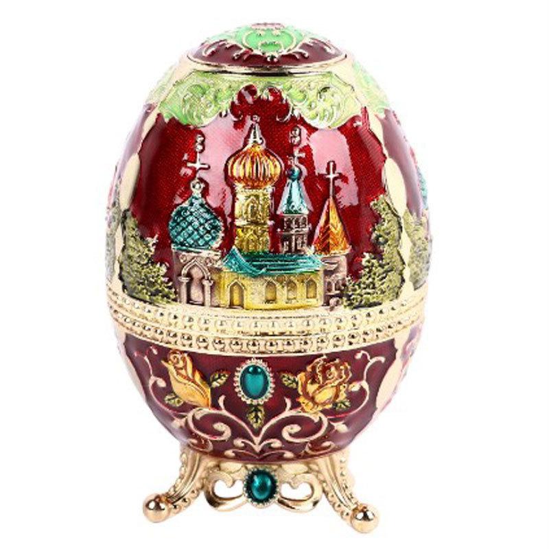 Creative European toothpick holder bucket Russian hand-pressed toothpick box automatic portable high-end retro dining table toothpick jar