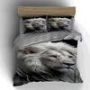Majestic Lion Portrait. Bedding Duvet Cover Sets Duvet Covers Pillowcases Gifts (1 * Duvet Cover 2 * Pillowcases, Without Duvet Insert)