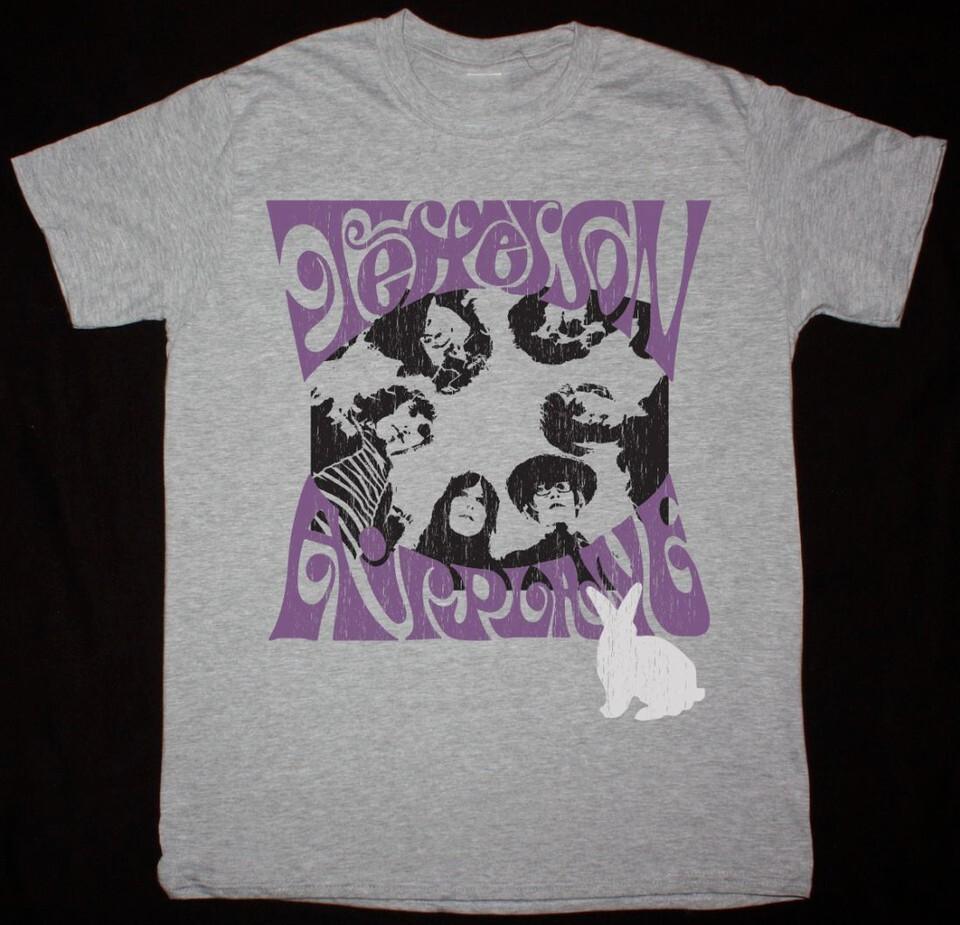 

JEFFERSON AIRPLANE WHITE RABIT NEW SPORTS GREY T SHIRT ZL198 Unisex T-Shirt L