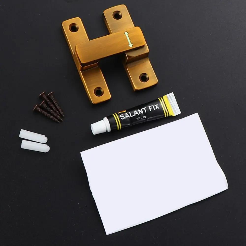 

New Zinc Alloy Luminous Door Buckle Hardware 90°/180° Door Latch No Punching Furniture Sliding Door Lock Door