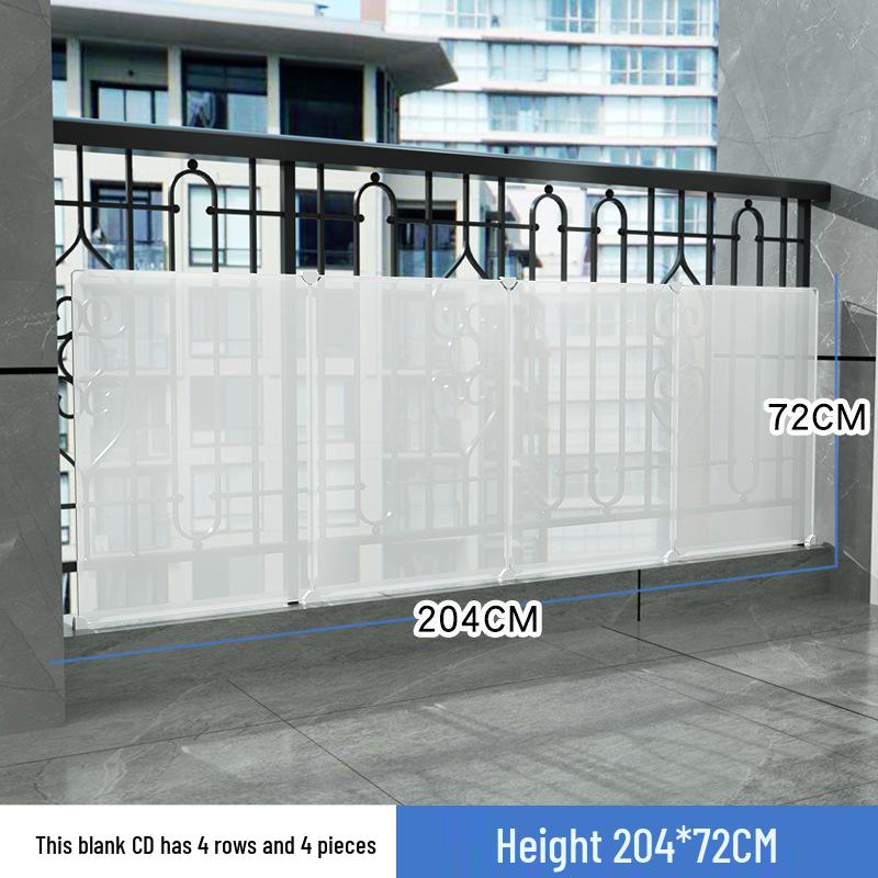 Balcony Privacy & Safety Screen: Rainproof, Dustproof, Pet-Protective Enclosed Railing