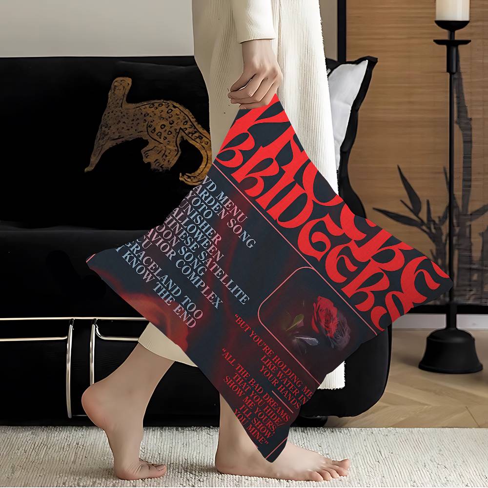 Singer Phoebe Bridgers Music Album Personalized Pillow Cover Kids Bedroom Wild Party Decor Pillowcase Kid Birthday Shower Gift