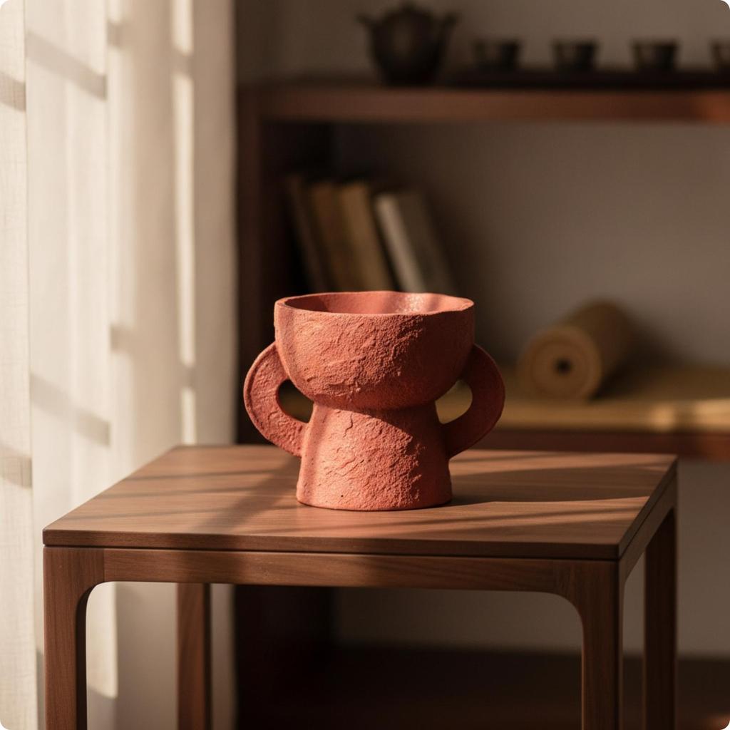 Small Decorative Resin Vase Elegant for Hospitality Areas