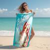Personalized Customized Proof Beach Towel with Singer Karol G Pattern - Soft, Absorbent,quick-drying,perfect Swimming,camping&bathing