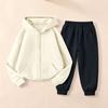 Unisex Kids Hoodie and Sweatpants Set, Casual Athletic Tracksuit for Boys Girls