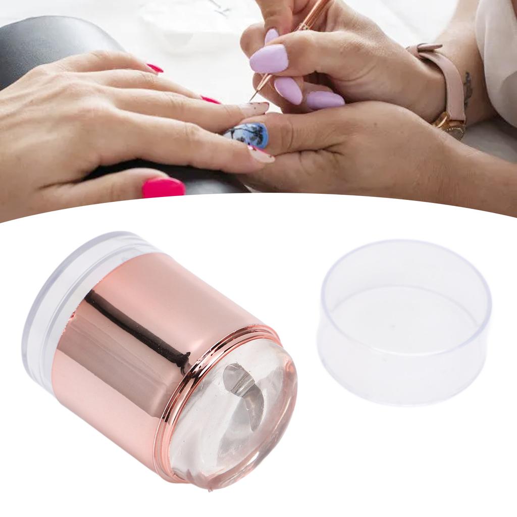 Nail Art Stamper Kit Strong Adhesive Clear Double Headed Nail Art   Stamper with Lace Floral Pattern Board