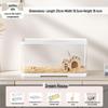 Golden Hamster Luxury Acrylic Villa - Transparent Breeding Cage with Spacious Bedroom