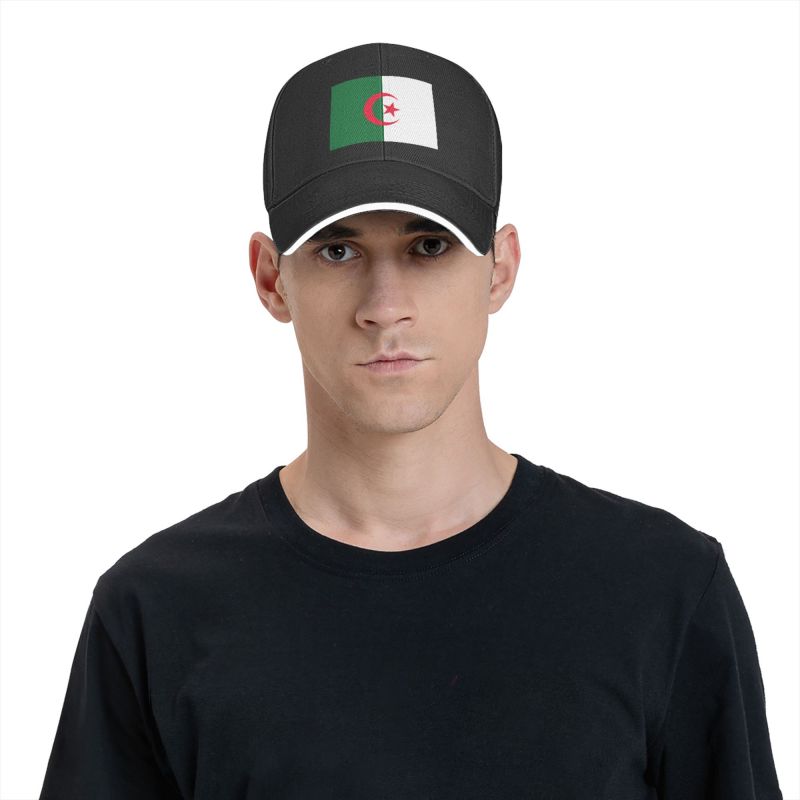 Custom Flag Of Algeria Baseball Cap Sun Protection Unisex Women's Adjustable Algerian Patriotic Dad Hat Autumn