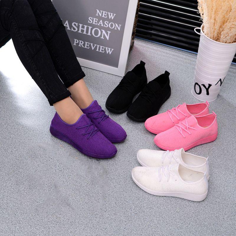 Fashion Womens Casual Outdoor Sports Athletic Breathable Mesh Running Sneakers