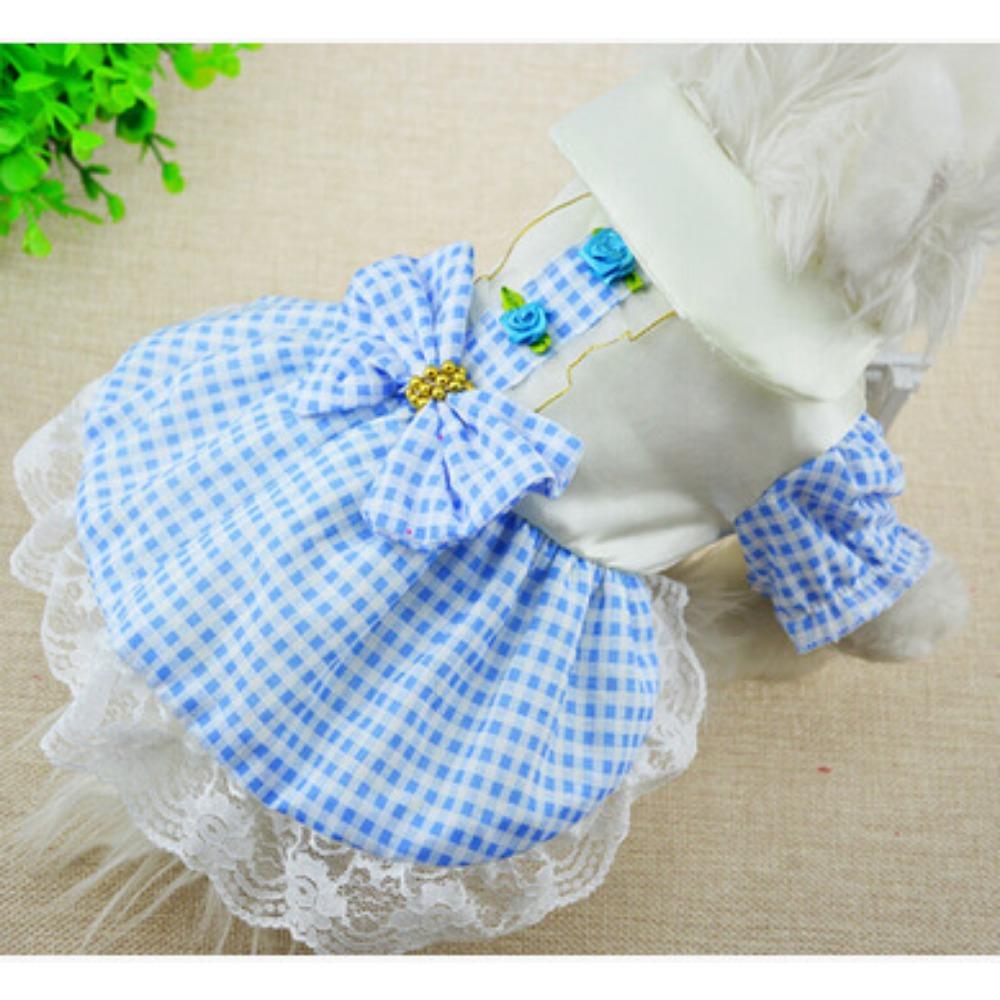 Dog Pet Suspender Skirt Cat Clothes Vest Striped Cat Mesh Dog Supplies Spring Summer Teddy Pomeranian