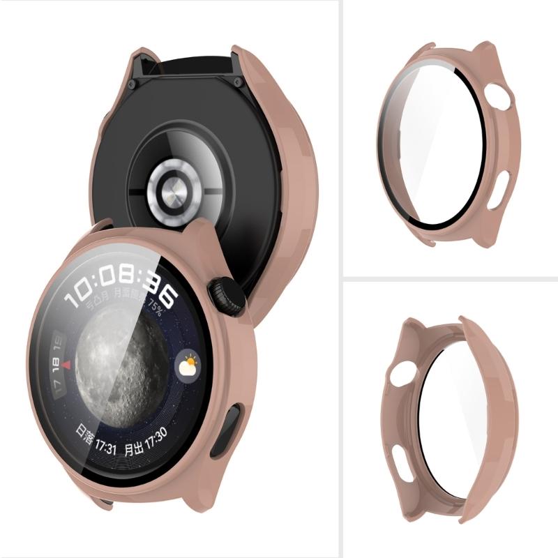 Screen Protector Case Full Coverage PC Protective Cover Washable Bumper Shells Skin for Watch 4 Smartwatch Replacement