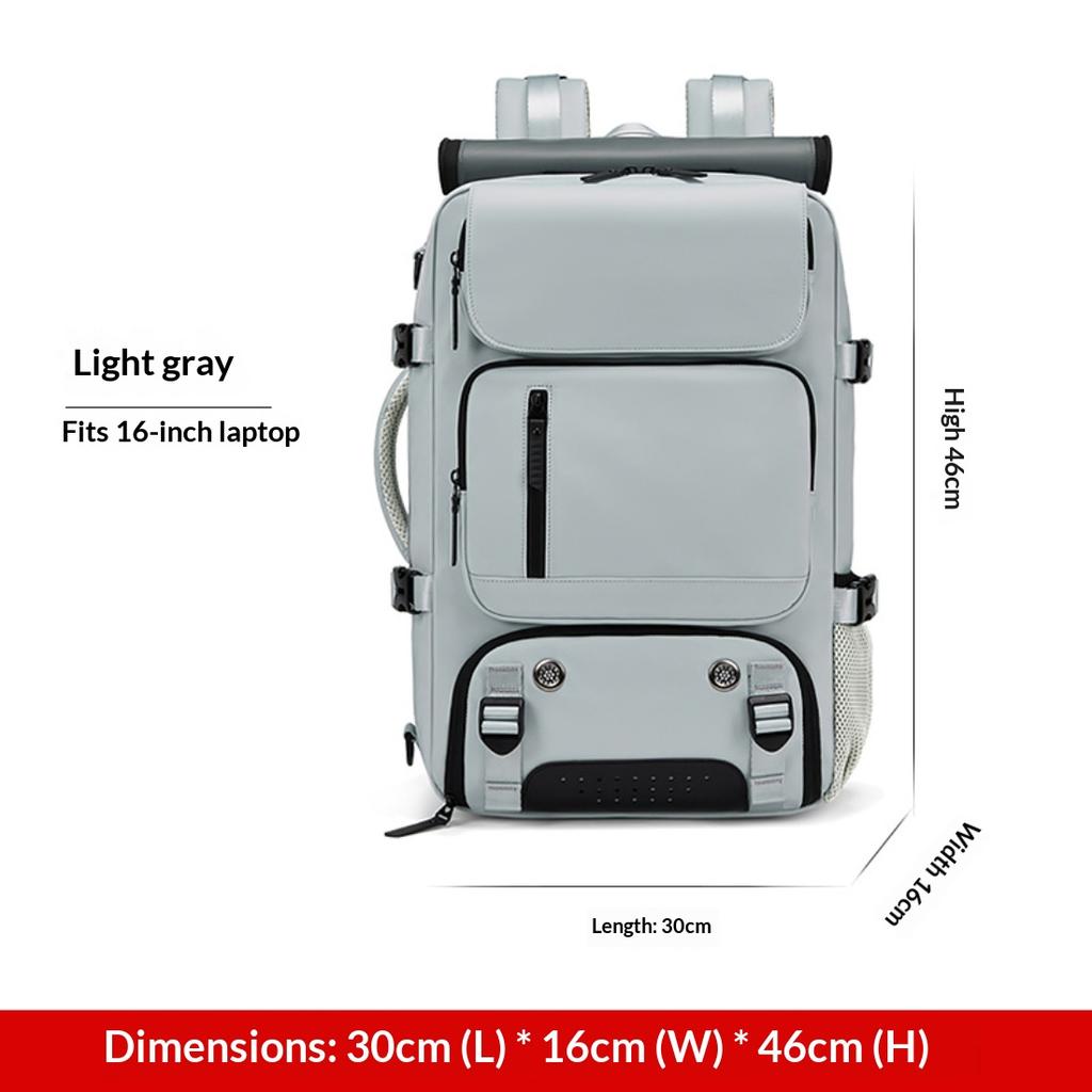 Unisex Ultra Light Large Capacity Travel Backpack, Multifunctional Luggage Bag With Hand & Crossbody Strap For Women Travel And Men Business Trips