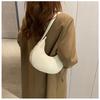 Women's Faux Leather Crescent Bag New Lightweight Shoulder Crossbody Purse Soft Texture Hobo Bag