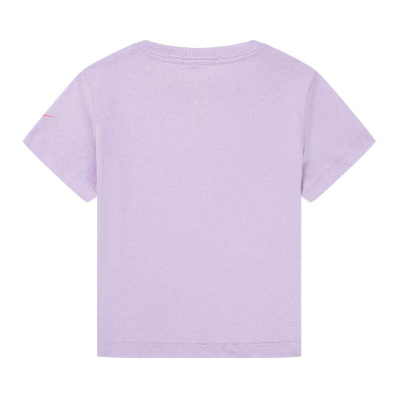 Nike T-Shirt Soft Comfortable Skin-Friendly Versatile Short Sleeve Kids Tops Light-Purple II3526-537