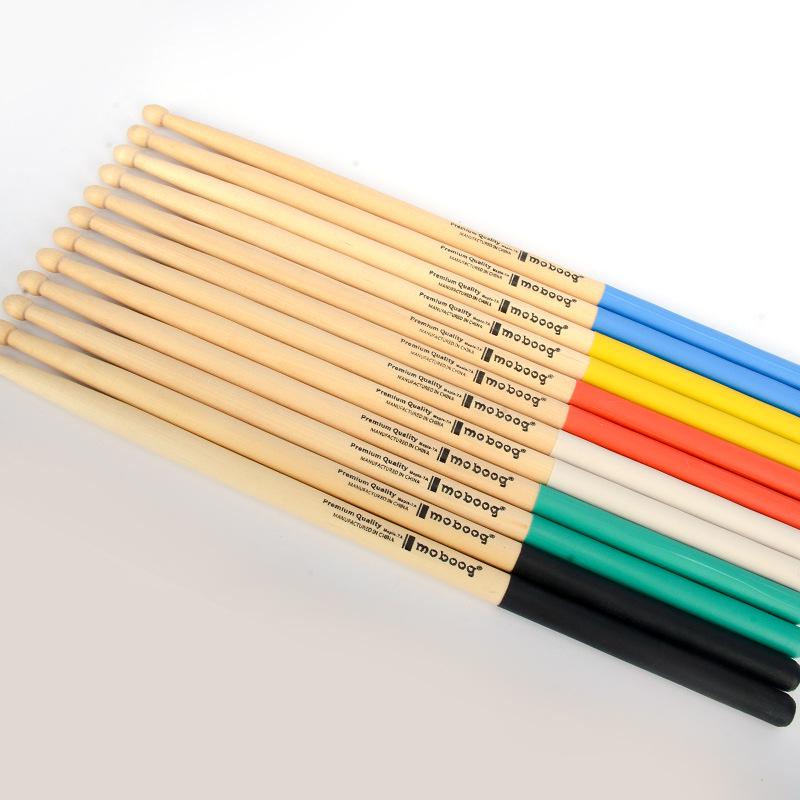 Baquetas Antideslizantes 5A/7A de Arce y Abedul para Adultos y Niños - Opciones Electrónicas y de Colores
