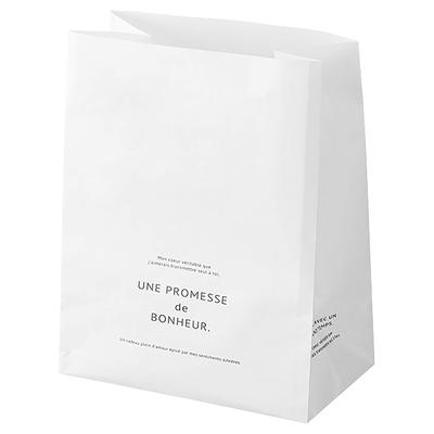 HEADS Made In Japan Paper Bags 18 X X Half White 100 Pieces Food Compatible Shopping Bags BNR HEADS 22.5 10.5cm BNR-5PH