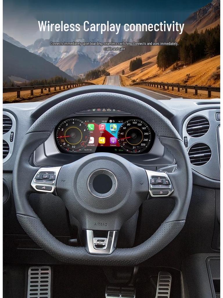 10-25- Volkswagen Tiguan Digital LCD Dashboard Upgrade 10.25-Inch Suitable for '10-'17 Models