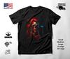Red Blue Punk Skull Sunglasses T-Shirt Black Unisex S-2XL