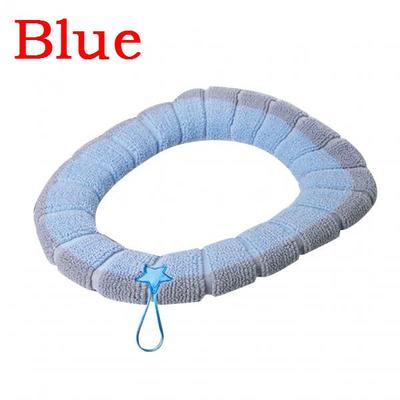 Universal Warm Soft Thickened  Seat Cover Washable Home Toilet Seat Cover Cushion with Handle