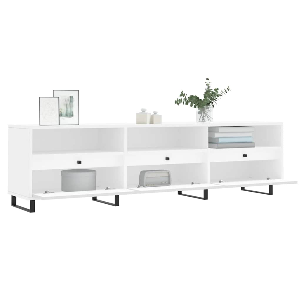 TV Cabinet White 150 x 30 x 44.5 cm Engineered Wood