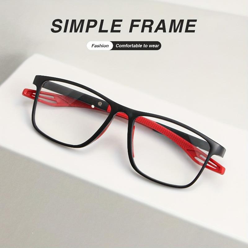 8pcs Men's and women's reading glasses - anti slip high-definition lenses stylish square frame very suitable for daily use