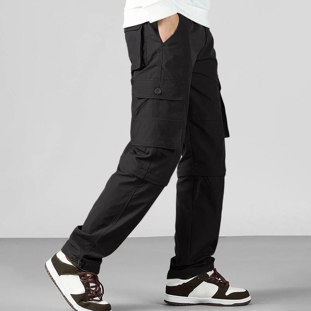 Men's And Women's Work Pants Outdoor Work Fishing Camping Waterproof Wear-resistant Multi-Pocket Work Pants (Detachable)