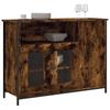 Sideboard Smoked Oak 100x35x75 Cm Engineered Wood