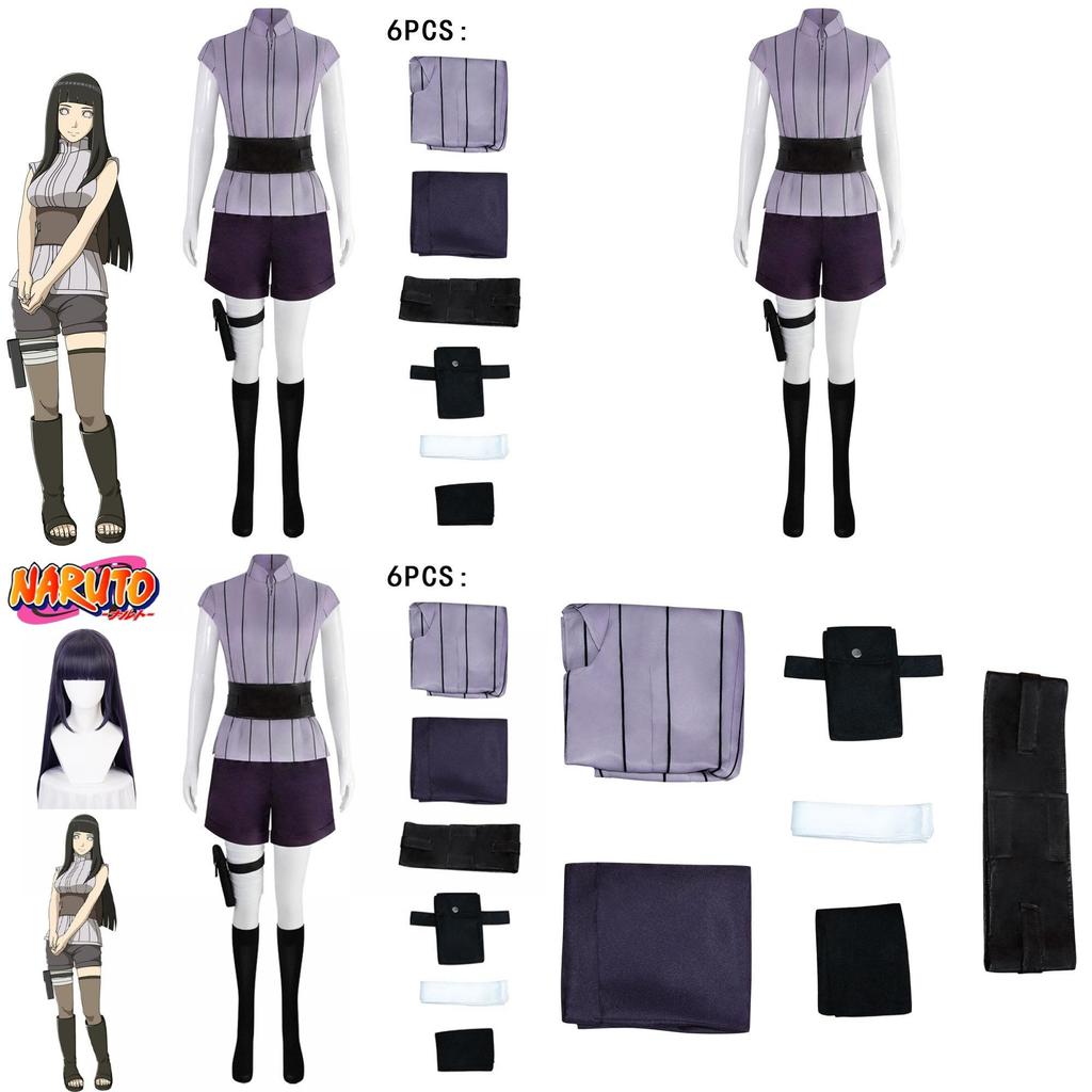 Naruto Hyuga Hinata Cosplay Kostüm Halloween Outfit Karneval Set Geschenk