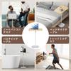 POLESTO Laptop Standing Side Bedside Sofa Bedroom Height Adjustable High Projector Height Easy for Conference Paraffin Wood Finish Desk, Table, Table,