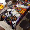 Halloween Pumpkins Rectangle Tablecloth for Table Decor Kitchen Dining Reusable Holiday Party Table Cloth Halloween Decorations