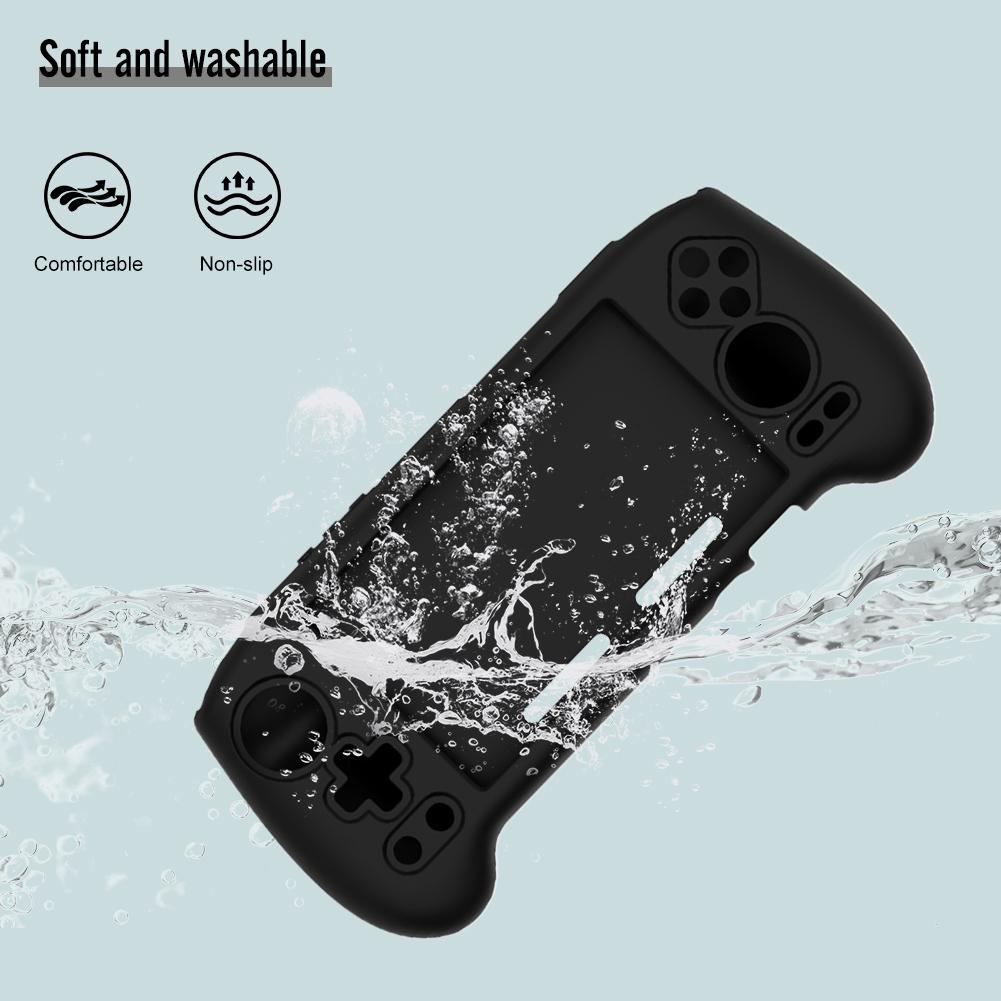 Silicone Protective Case Shockproof Protective Cover Anti-Scratch Protective Skin for Anbernic RG556 Retro Handheld Game Console