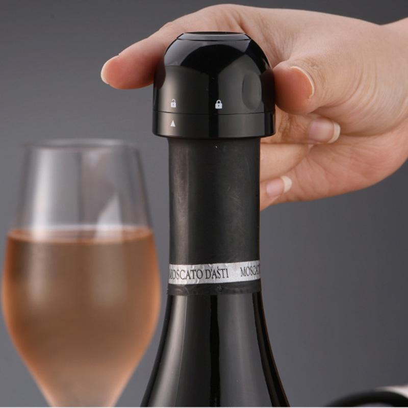 Vacuum Red Wine Bottle Cap Stopper Silicone Sealed Champagne Bottle Stopper Vacuum Retain Freshness Wine Plug Bar Tools