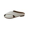 Baotou Half Slippers for Women's Summer Outwear New Pregnant Women's Soft Sole Knitted Flat Bottom Fish Mouth Muller Shoes French Cool Slippers