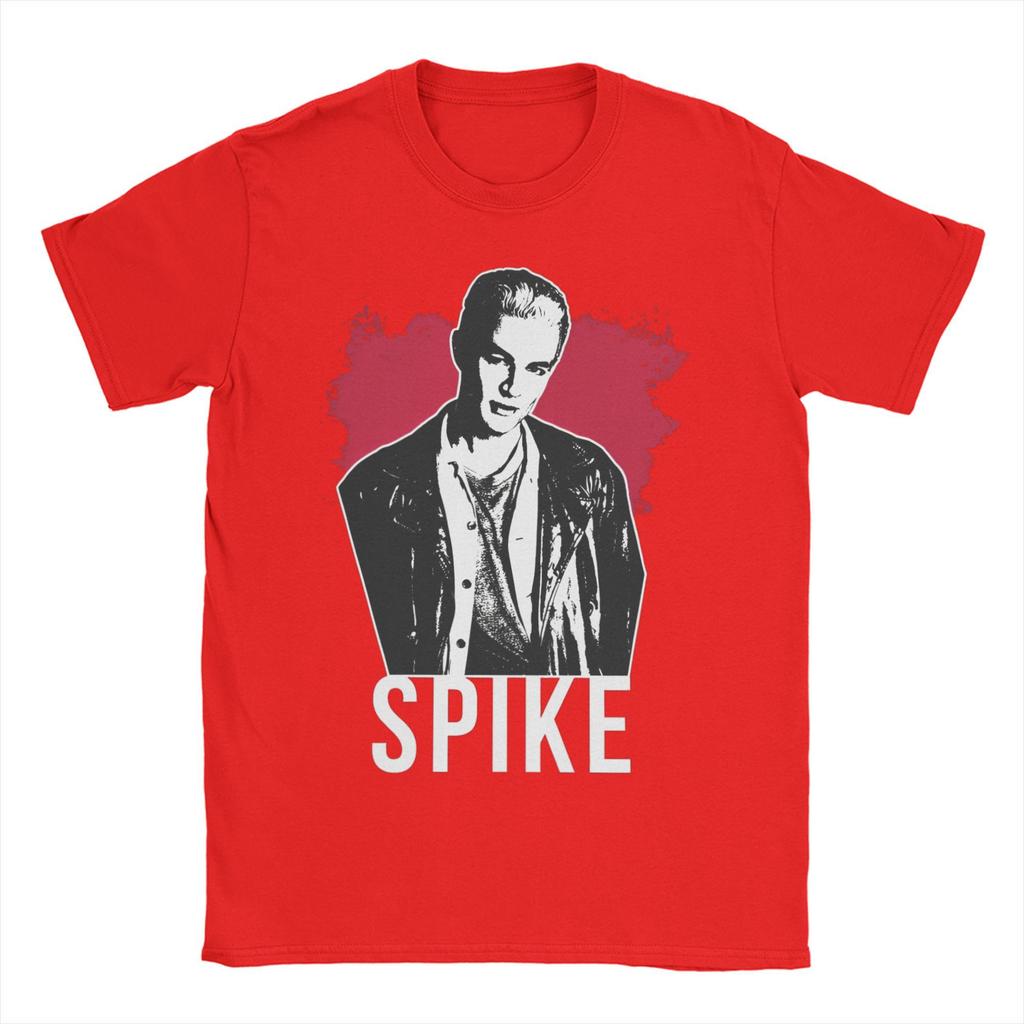  Buffys The Vampires Slayers Spike  T Shirts Men's  100% Cotton Leisure T-Shirt Crewneck Fashion Tees Short Sleeve Tops Original