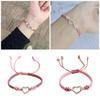 Fashionable Simple Woven Bracelets for Women Hollow Love Heart Designs Suitable for Parties and Dates Decoration