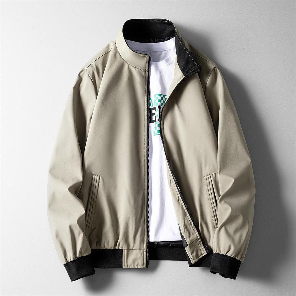 Men's Spring/Autumn Casual Zipper Pilot Jacket - Korean Style