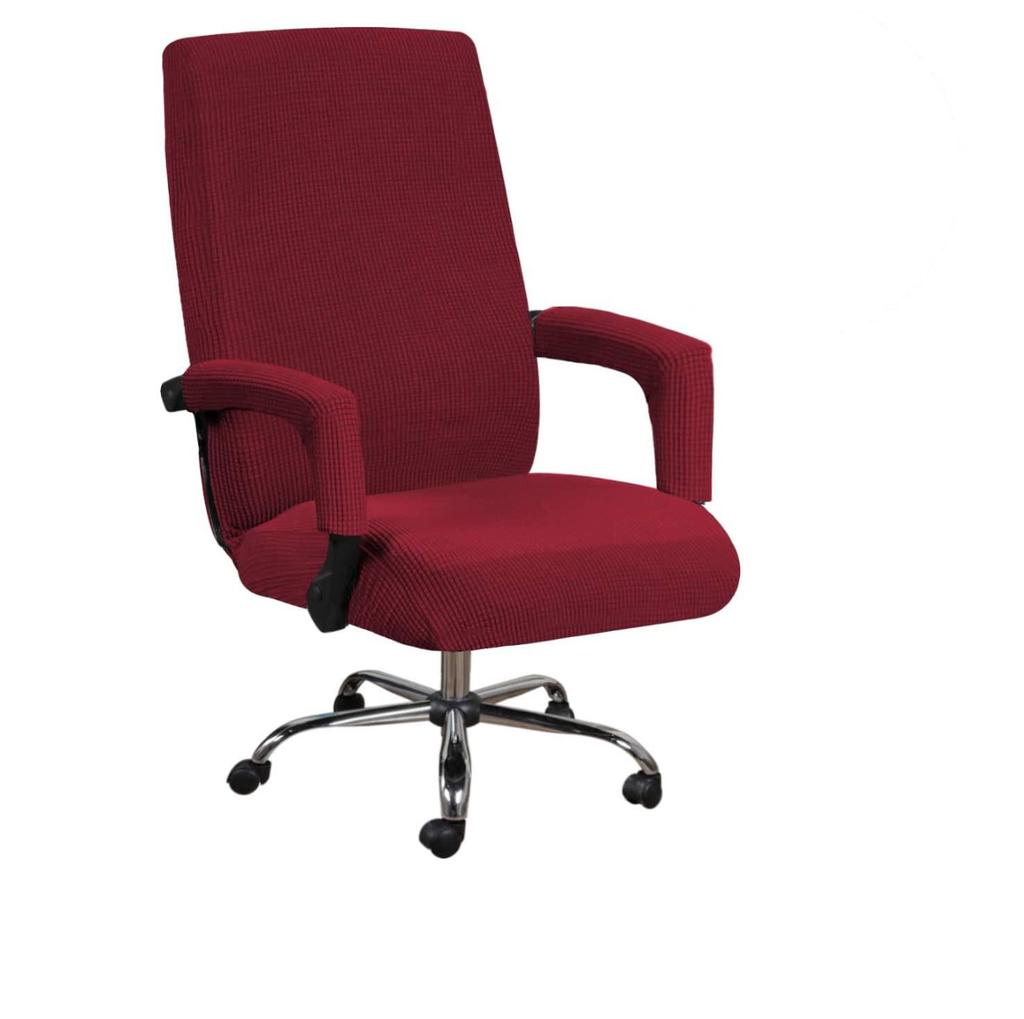 Cross-border Elastic Modern Fleece Office Chair and Armrest Seat Cover