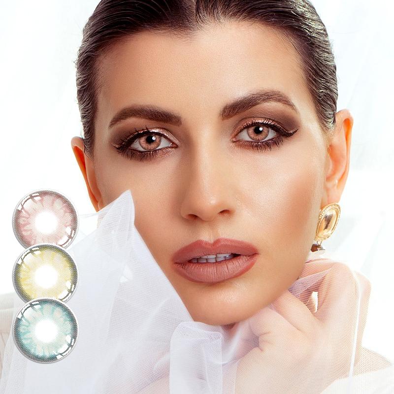 Cheap Soft Colored Contact Lenses Yearly 3 Tone Color