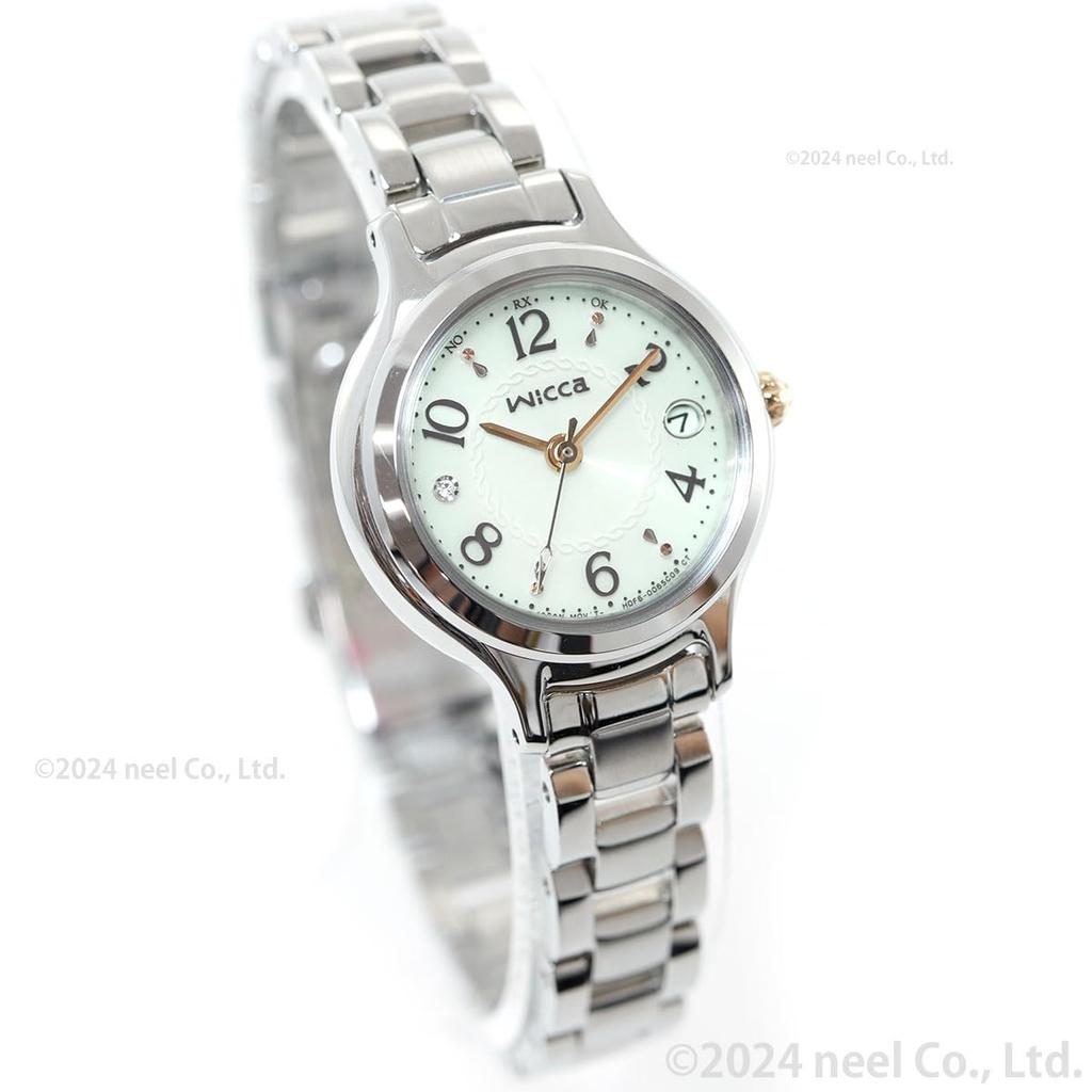 Citizen Wicca Solar-Tech Radio-Controlled Watch, Waterproof, Silver, KS1-911-71, Women's