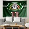 Mexico Football Team Emblem Printed Printed Tapestry, for Bedroom,Livingroom, dormitory, Large Wall Decor, Fabric Decor Fan Birthday Gifts