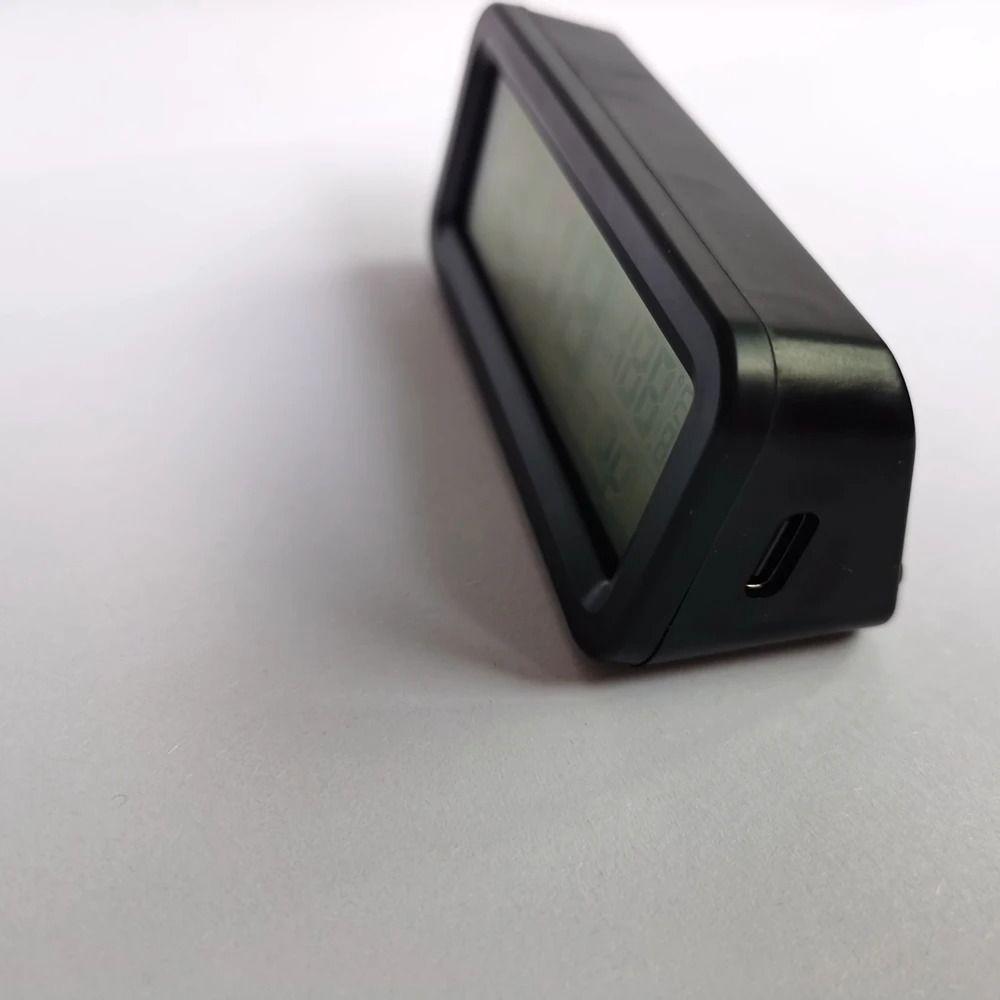 Digital Display Solar-Powered LCD Digital Car Clock Car Thermometer Humidity Gauge  Automotive
