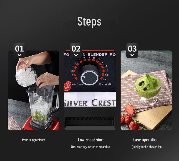 Multi-Functional High-Power Blender, Food Processor, Meat Grinder, and Juicer