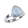 Natural Aquamarine Gemstone Handmade 925 Solid Sterling Silver Ring Size 9 I6z58