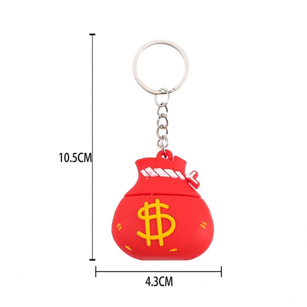Dragon Year Lucky Charm Bag Car Key Chain Cartoon Dragon Year Cartoon Keyring  Kid Girl Boy