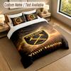 Bedding Set 1 Duvet Cover 2 Pillowcases West Ham United FC Print Soft Bed Linen Bedroom Decor
