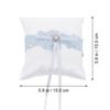 1 Pièce Coussin Anneau en Dentelle Mariage Nœud Papillon Coussin Décoratif Romantique Porte-Bague de Fiançailles Fourniture de Mariage Léger